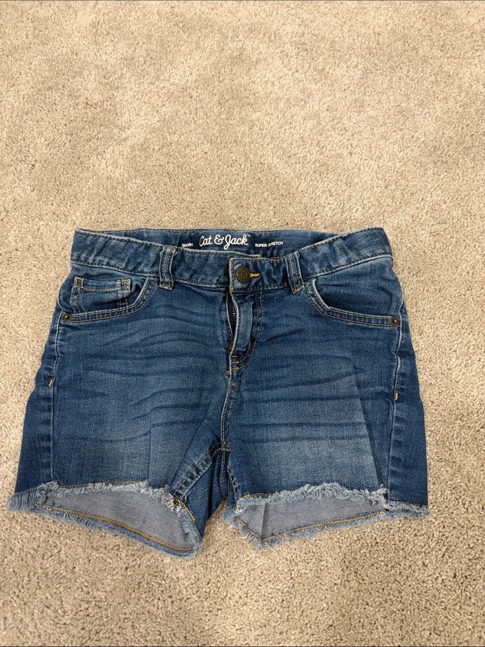 Cat & Jack Medium Blue Denim Cutoff Shorts